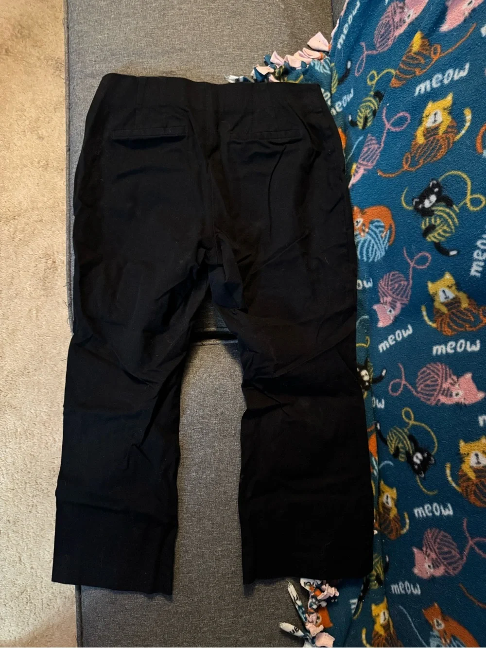 a new day Black Cropped Pull-On Stretch Pants